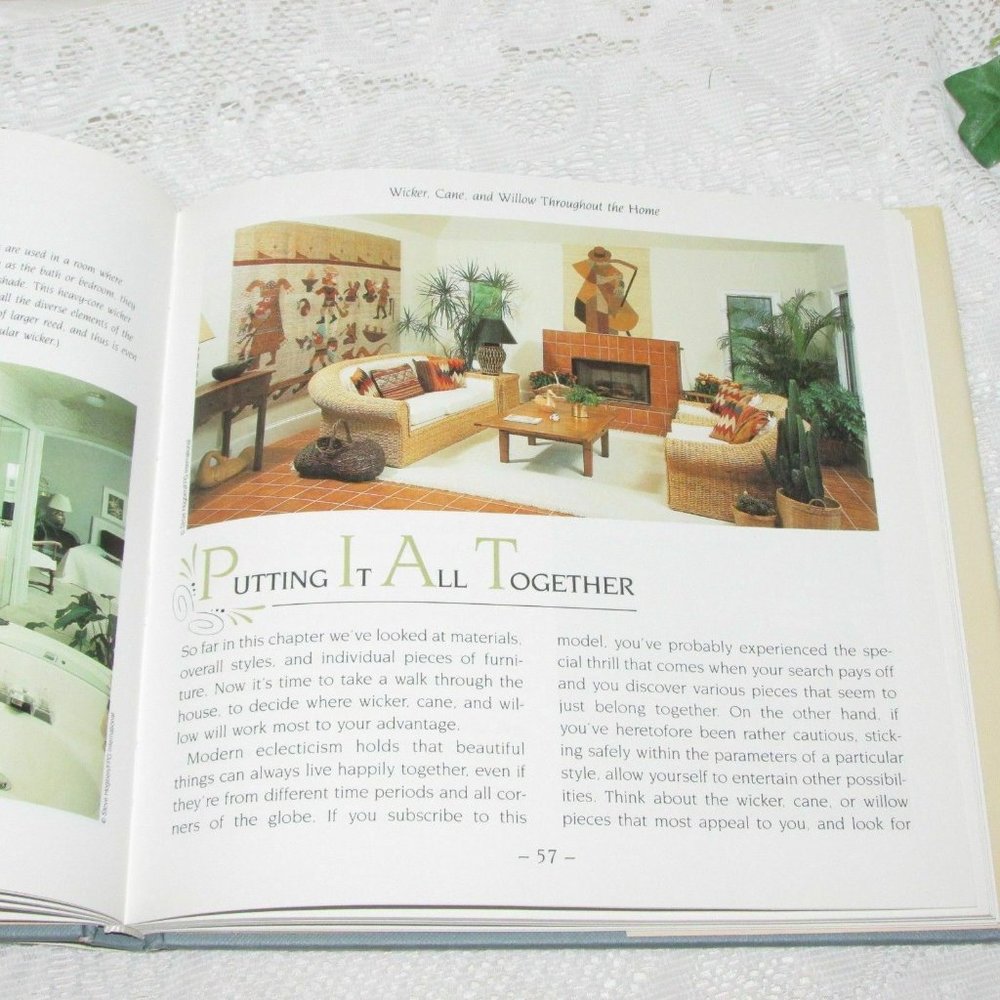 Wicker Cane and Willow Home Decorating Used Book Cottagecore - Picture 6 of 11